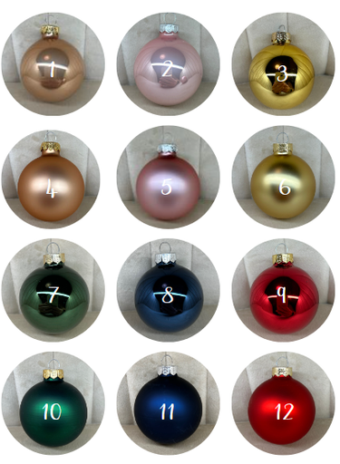 Boule de Noël en verre A PERSONNALISER